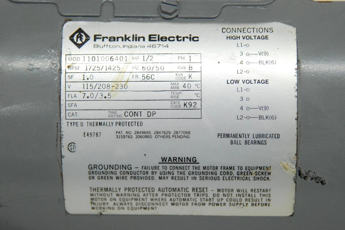 Used Alcatel 2008A Dual-Stage Rotary Vane Vacuum Pump W/ Oil Mist Filter EMF10