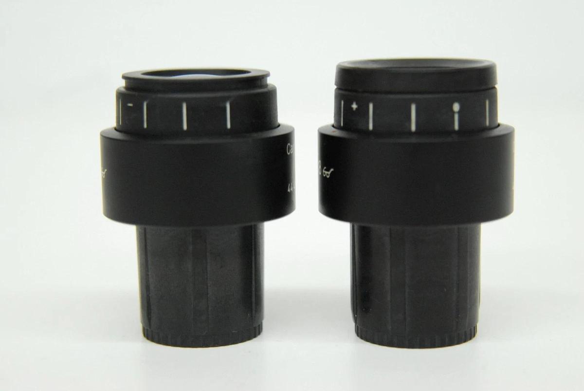 Used Zeiss 444132 Pl 10x/18 30mm Microscope Eyepieces - Set of 2