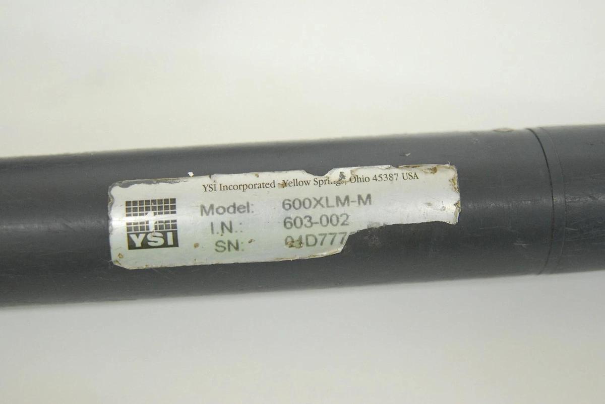 Used YSI 600XLM Multiparameter Water Quality Sonde W/ 006092-50-CE 6-Series 50f Cable