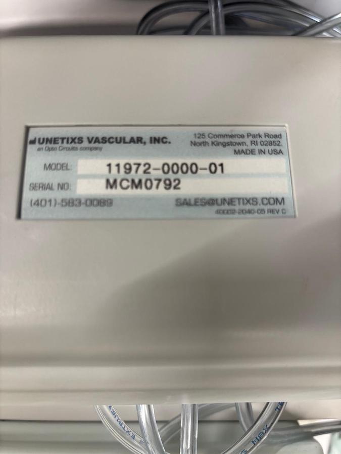 Used Unetixs Vascular Multilab Series 2-CP Peripheral Vascular Diagnostic System 11996-0000-01