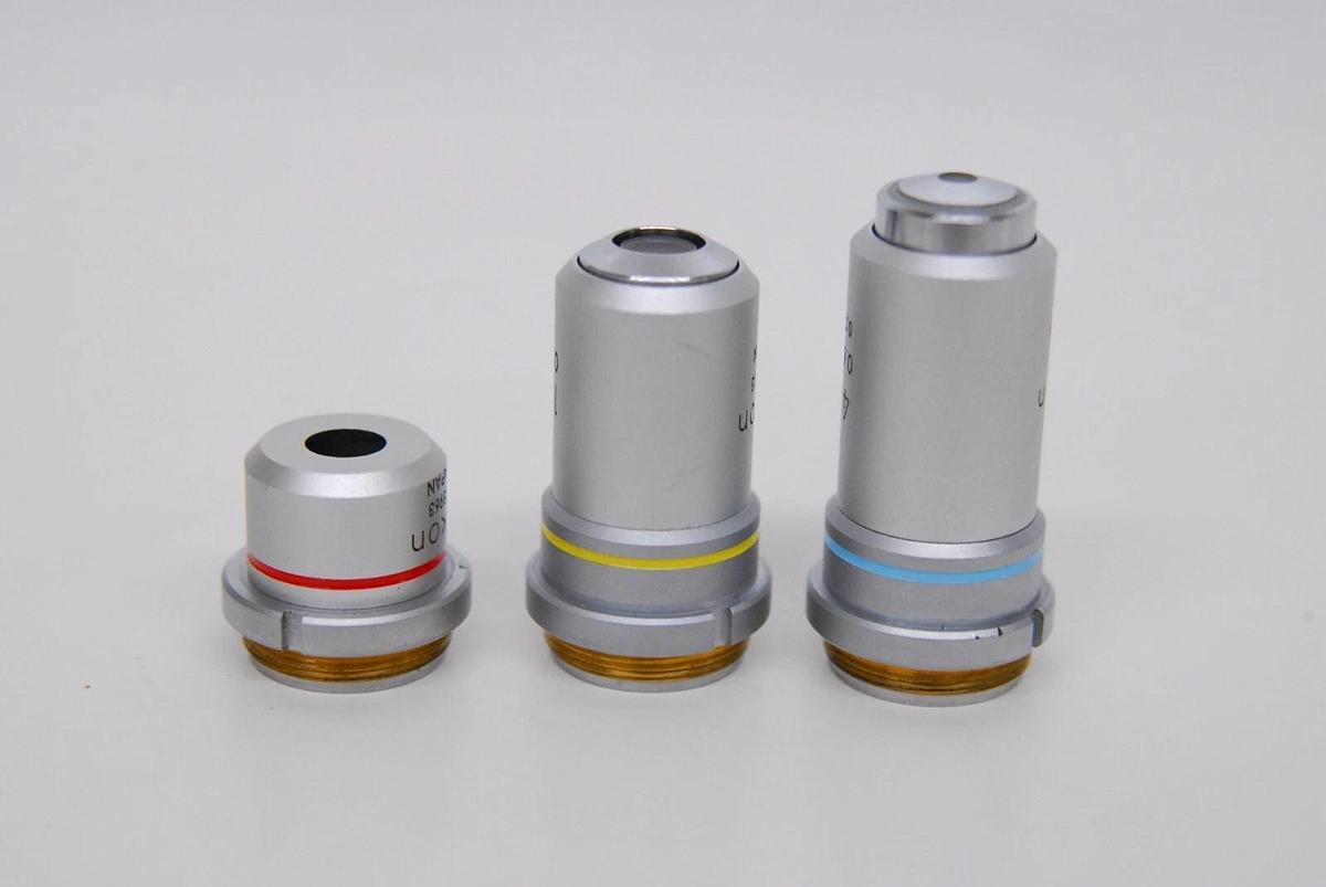 Used Nikon 4 SC, 10 SC, 40 SC Objectives