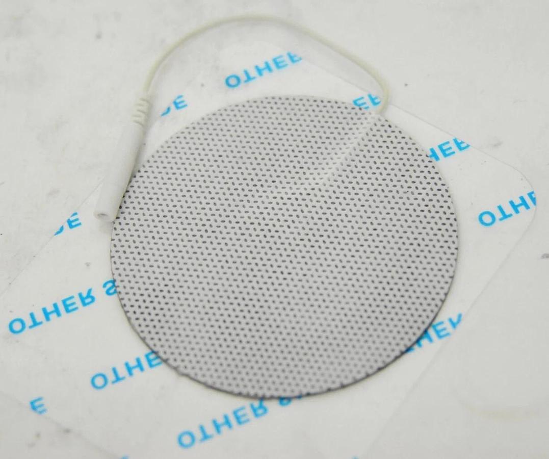 Used Metron 566582 70mm 2.75" Self Adhesive Cloth Electrodes - Lot of 10