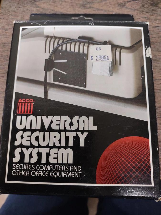 Used ACCO Universal Security System #62012 w/6 ft Steel Cable
