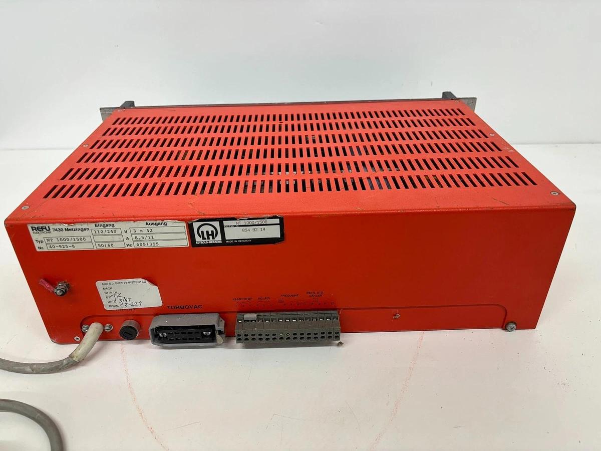 Used Turbotronic NT 1000/1500 Turbo Pump Controller
