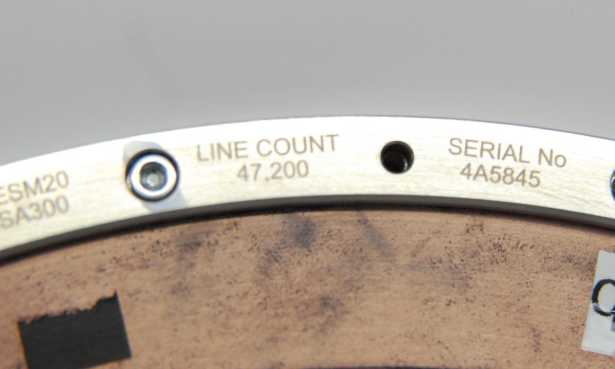 Used Renishaw RESM20USA300 Rotary Encoder Ring Stainless Steel 300mm 47200 Line Count