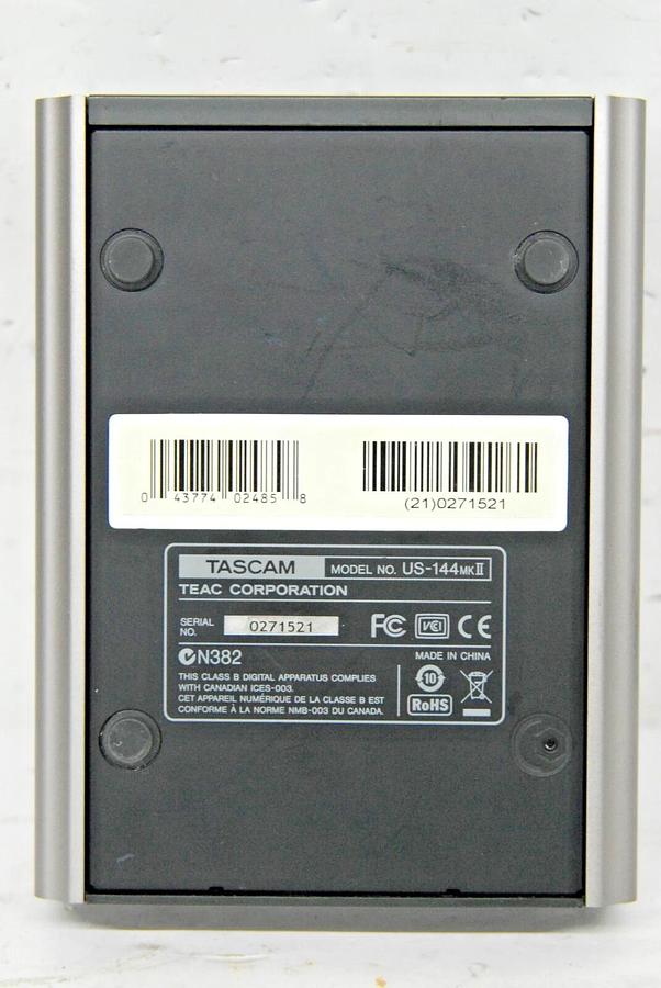 Used Tascam US144MKII USB 2.0 Audio MIDI Interface Bus-powered - TESTED 43774024858