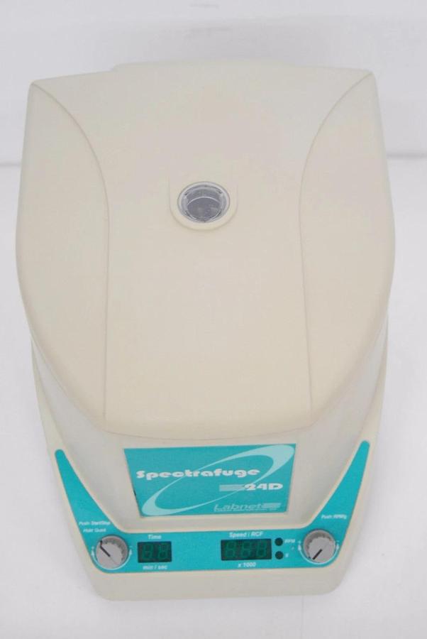 Used Labnet Spectrafuge 24D Centrifuge W/ 24 x 1.5/2.0 mL Rotor, Lid