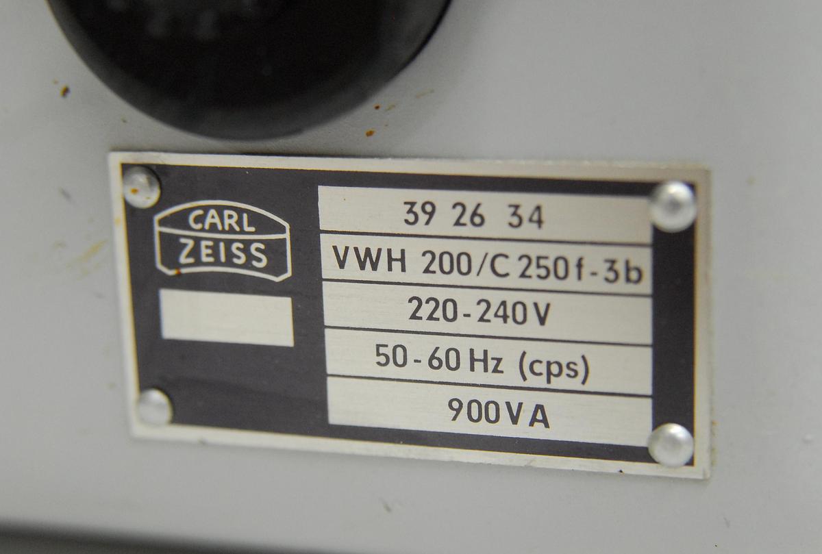 Used Zeiss Universal 472017 Special Illuminator Base W/ 392634 Power Supply, HBO 200