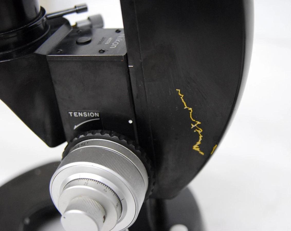 Used Nikon MS Inverted Phase Contrast Microscope 4/10/40 Objectives - Vintage Working