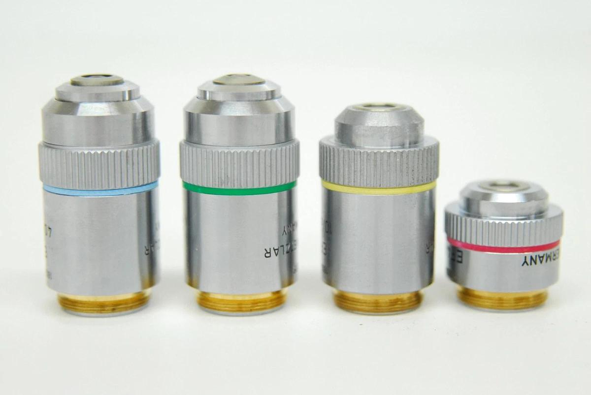 Used Leitz EF 4x,10x,25x,40x Objective Set (519759,519760,519761,519762)