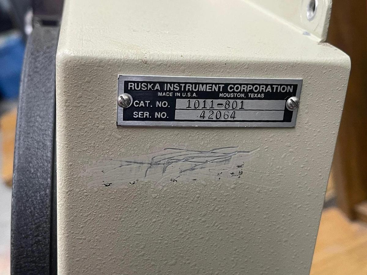 Used Ruska 1011-801 Gas Permeameter W/ Brooks Instrument Flow Meter