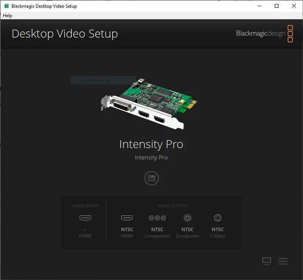 Used Blackmagic Design Intensity Pro Capture Card