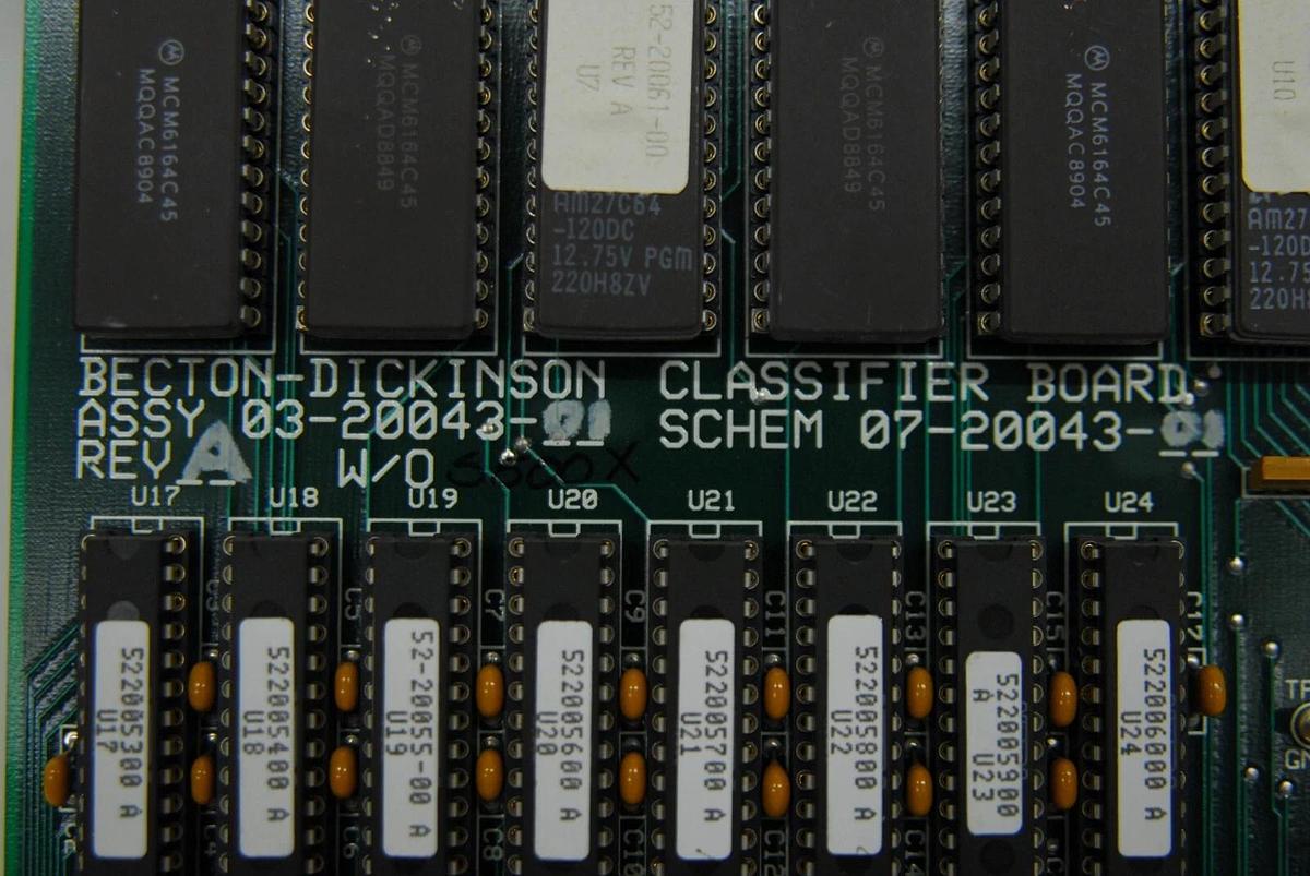 Used Becton Dickinson Classifier Board 03-20043-02, 07-20043-03 (FACSCalibur)