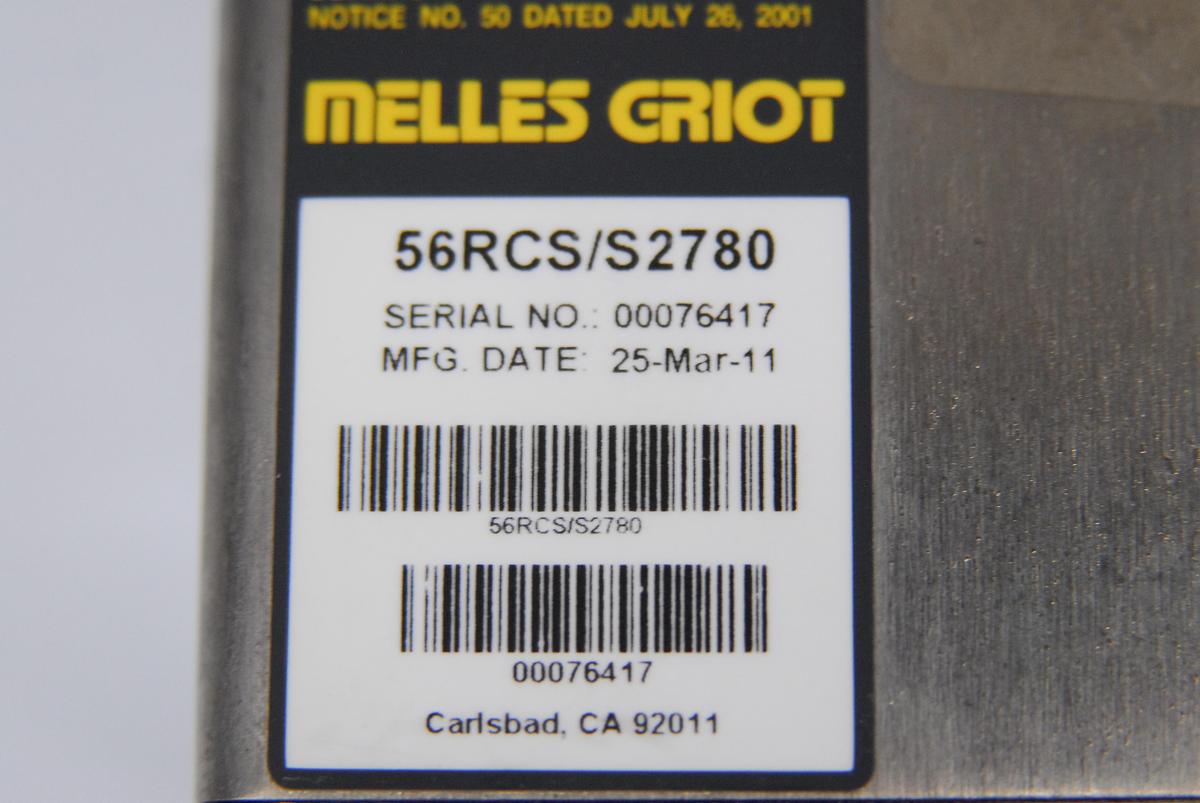 Used Melles Griot 56RCS/S2780 Blue Diode Laser 400nm-405nm 36mW