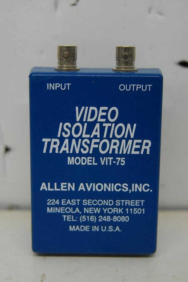 Used Alan Avionics VIT-75 Video Isolation Transformer
