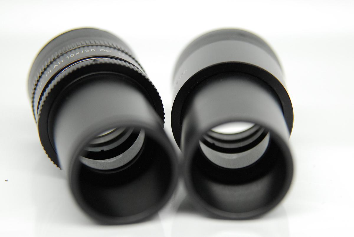 Used Leica HC PLAN 10x/20 507801 507802 Microscope Eyepiece Set