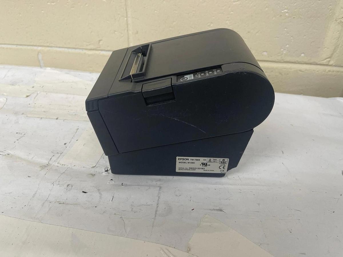 Used Epson TM-T88iii (M129C) POS Receipt Printer W/ USB interface & Powers Adapter