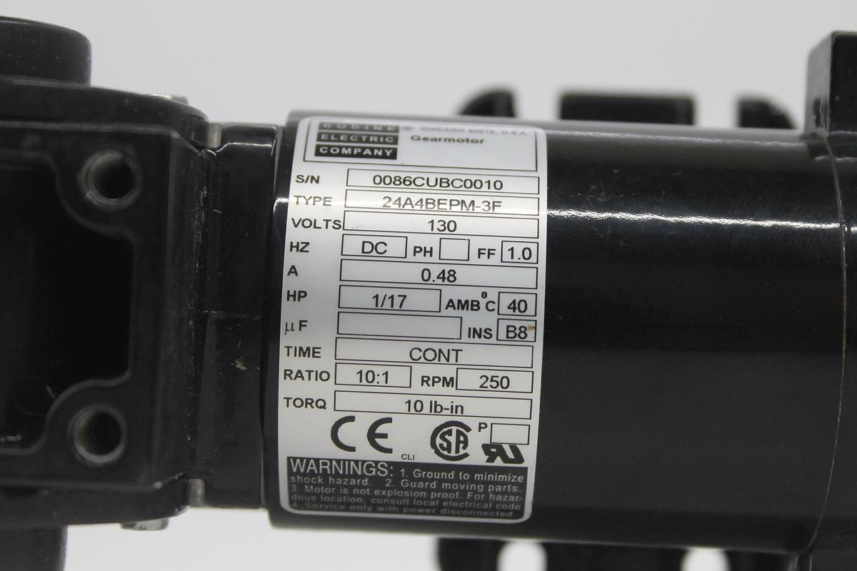 Used Bodine Electric Company 24A2BEPM-3F Gear Motor