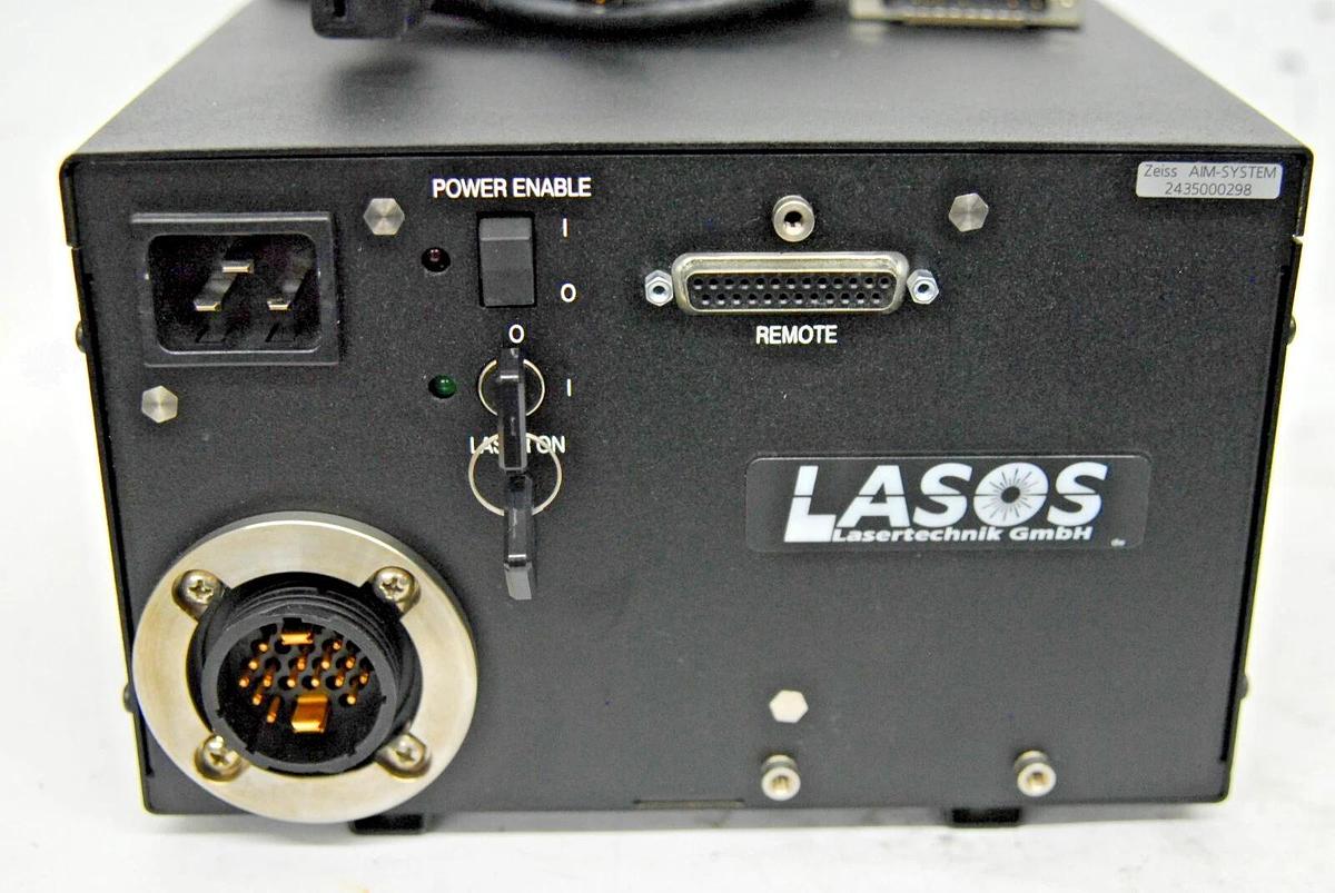 Used Lasos LGK 7812 ML4 Ar-Ion Laser 450-530nm W/ LGN 7812 Power Supply - LMS 510
