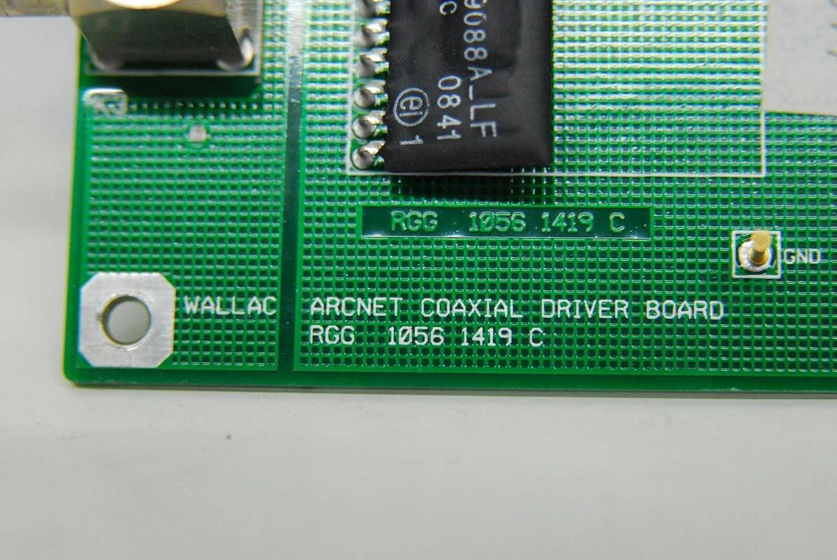Used Wallac 1056 1419 C RGG Arcnet Coaxial Driver Board