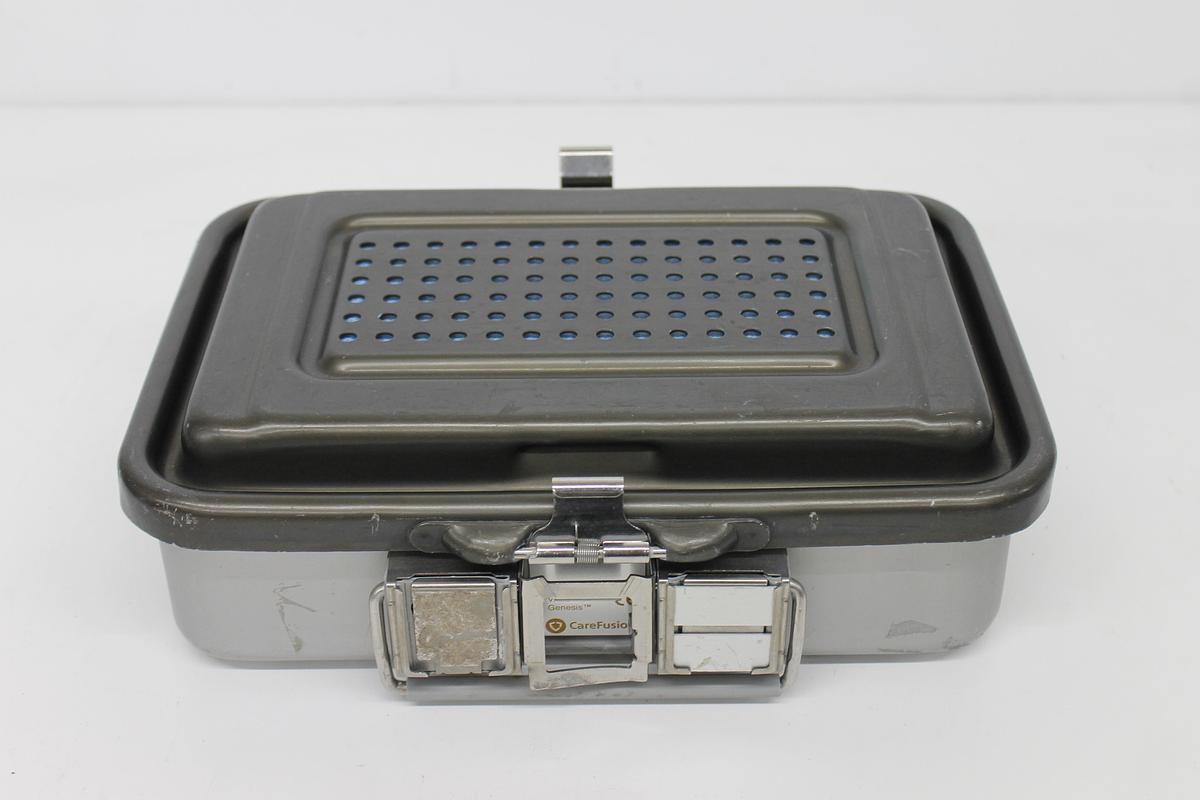 Used V Mueller Genesis 3M Drill Sterilization Box 12"x10"x5" / Filter Holders, Basket