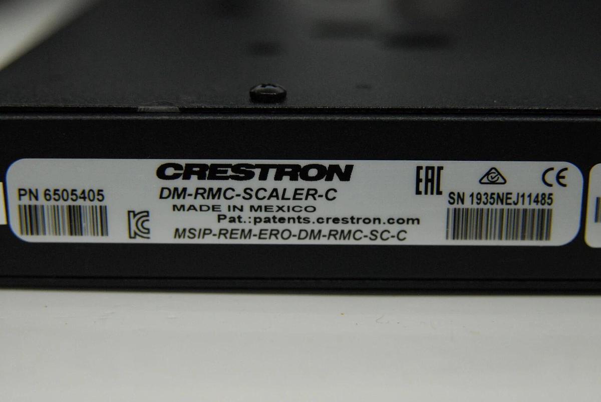 Used Crestron DM-RMC-SCALER-C DigitalMedia 8G+ Receiver Room Controller Scaler