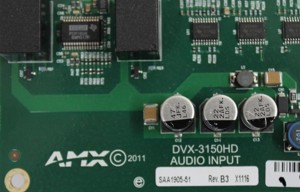 Used AMX Enova DVX-3150HD-SP SAA1905-51 Audio Input Board