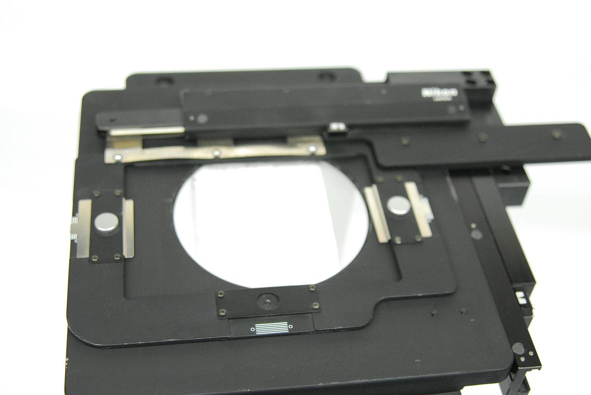 Used Nikon XY Mechanical Microscope Stage W/ Specimen Holder (TE200 TE300 TE2000)