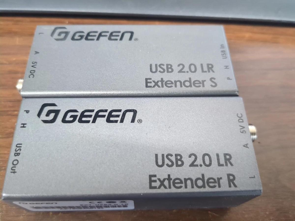 Used Gefen EXT-USB2.0-LR USB Extenders – No Power Adapters Send and Receive Units