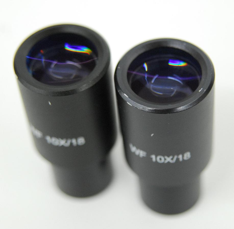 Used Motic WF 10x/18 Eyepiece Set (23mm)