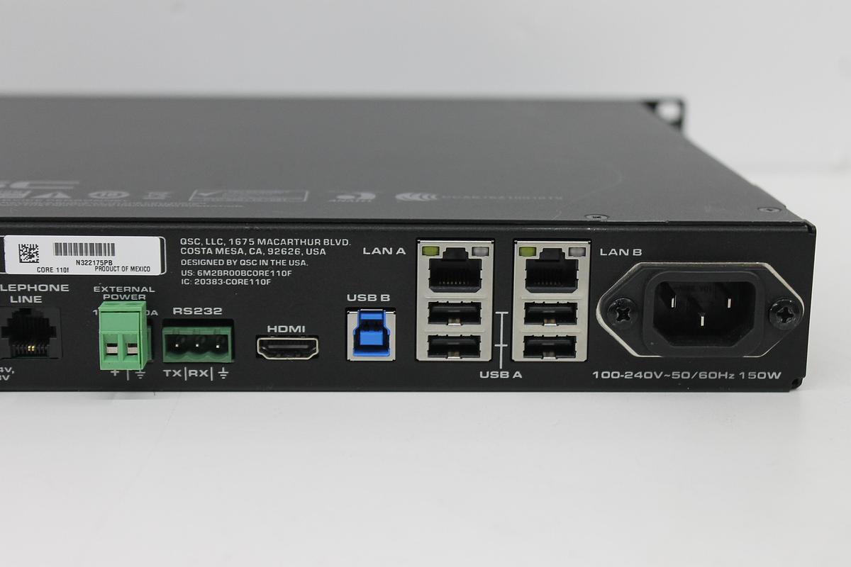 Used QSC Q-SYS Core 110f Network DSP Audio Processor