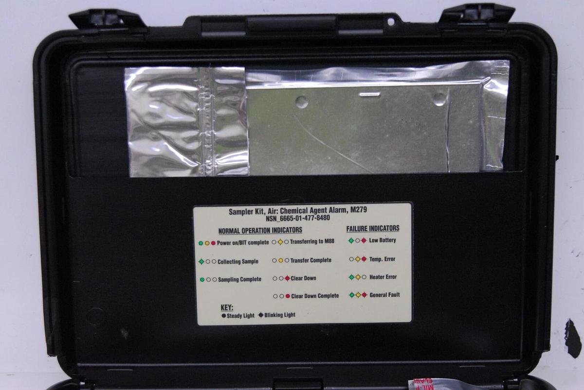 Used Sampler Kit, Air Chemical Agent Alarm M279, 6665-01-477-8480, 5-15-19049