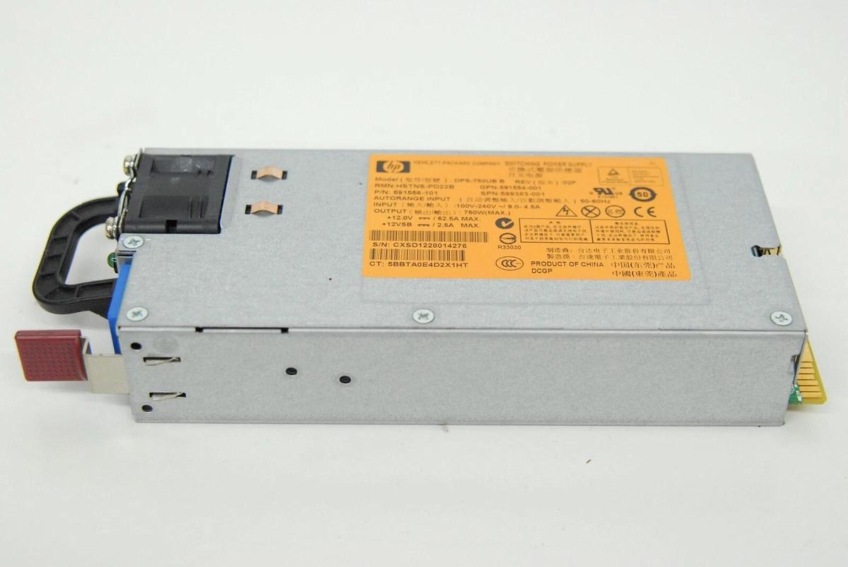 Used HP DPS-750UB B 591556-101 Server Power Supply