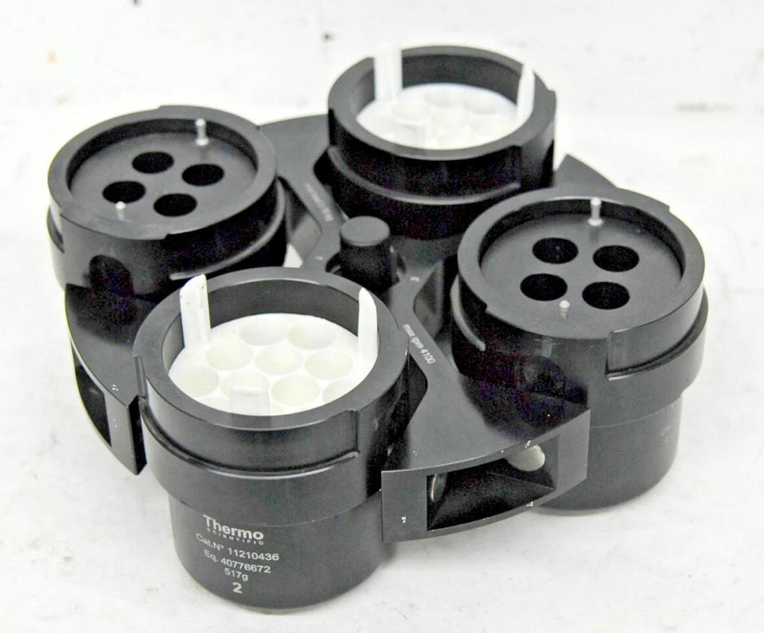 Used Thermo T41 51231105 Centrifuge Rotor 4100RPM 3.70kg W/ 4 Buckets, 4 inserts