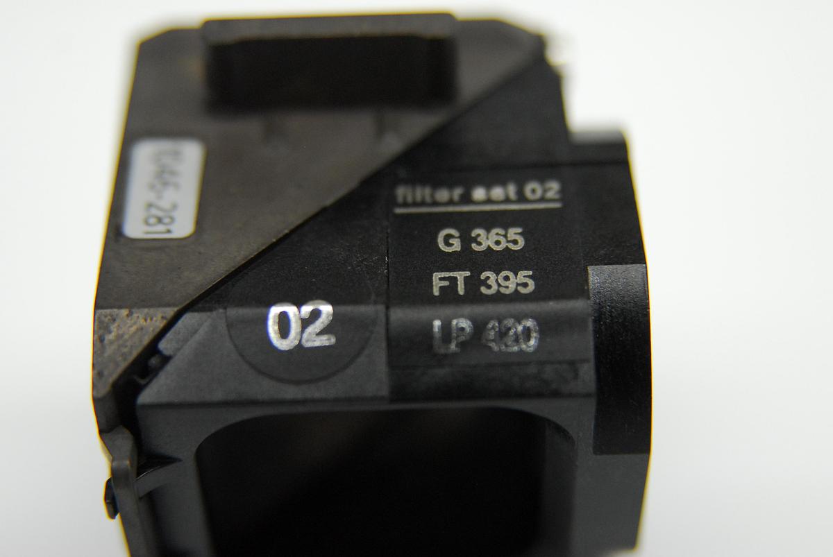 Used Zeiss 424931 Filter Cube Set 02 (G 365, FT 395, LP 420) - Axiovert 200M