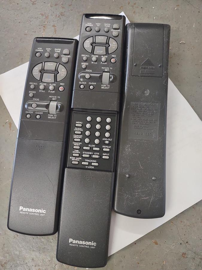 Used Panasonic Remote Control Unit VCR/TV  VSQS1257 Controller