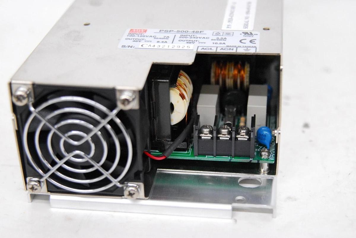 Used Mean Well PDP-500-48F PEH-4329432 48V Power Supply (ABI 7000 PCR)
