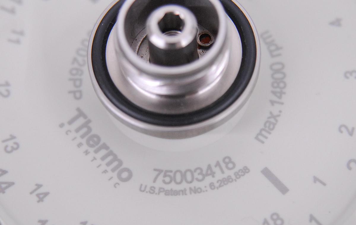 Used Thermo Scientific 75003418 18 x 2.0/0.5mL Dual Row Rotor W/ 75003406 Lid