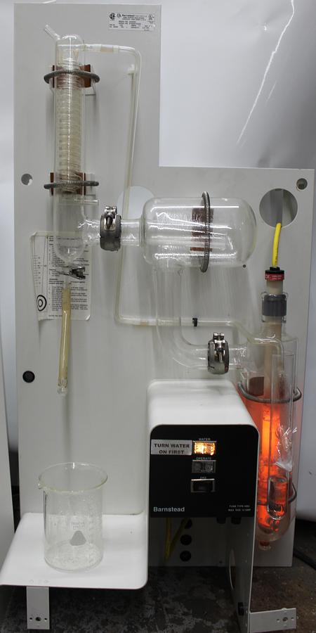 Used Thermo Scientific Barnstead MegaPure MP-3A A440367 Glass Still Water Purification System 240V w/ Collection System