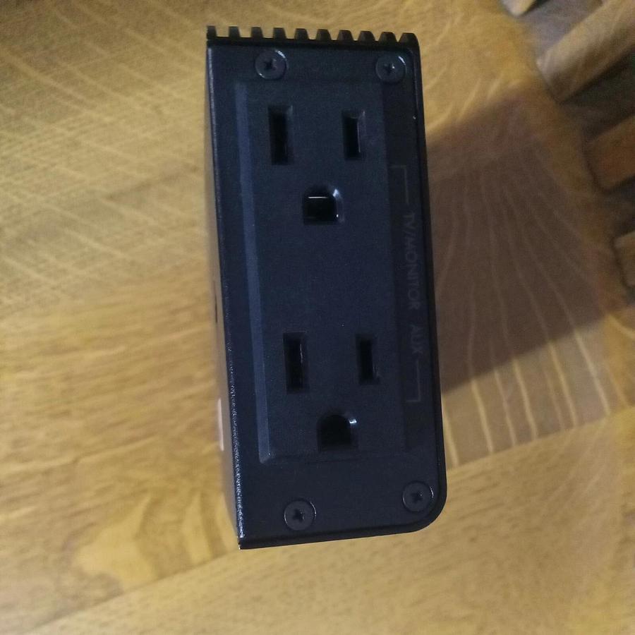 Used APC C2 Wall-Mounted 2-Outlet 12A Power Filter with power cord