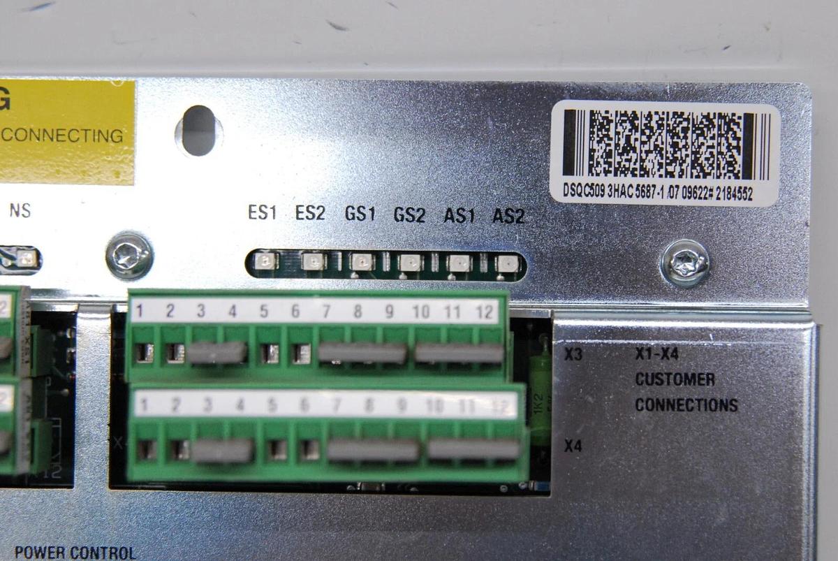 Used ABB DSQC 509 3HAC5687-1 Base Panel Connection Unit W/ 3HAC5518-1 Cable