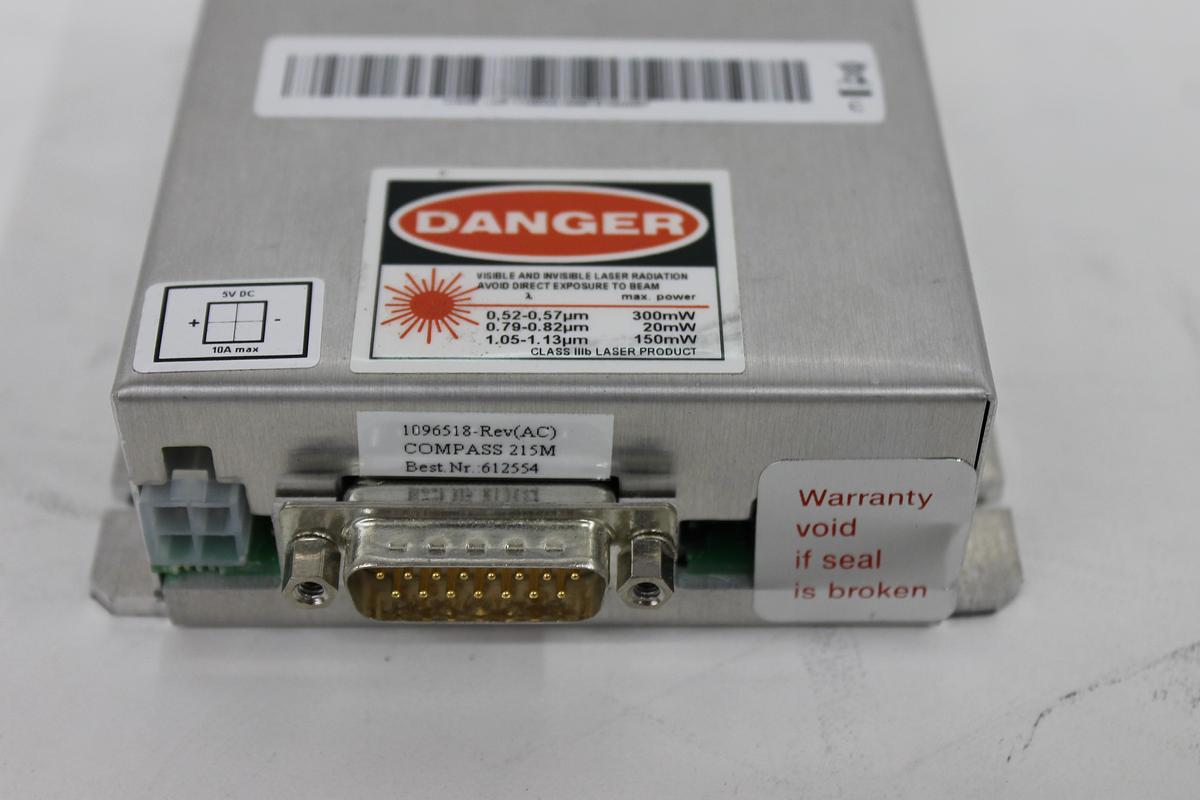 Used Coherent Compass 215M-15 Laser Head, Power Unit, and Cable