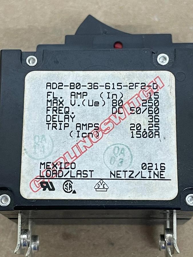 Used Carlingswitch AD2-B0-36-615-2F2-D Switch