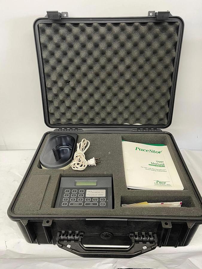 Used Pace Environs, inc. PaceScan 3000 W/ Case, Original Papers, and Sonic Cleaner