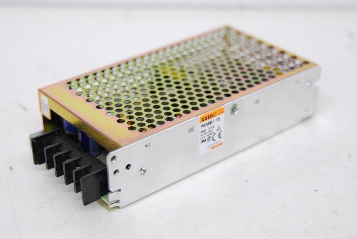 Used Cosel PAA50F-15 PAA50F-15-N Power Supply 15V 3.5A