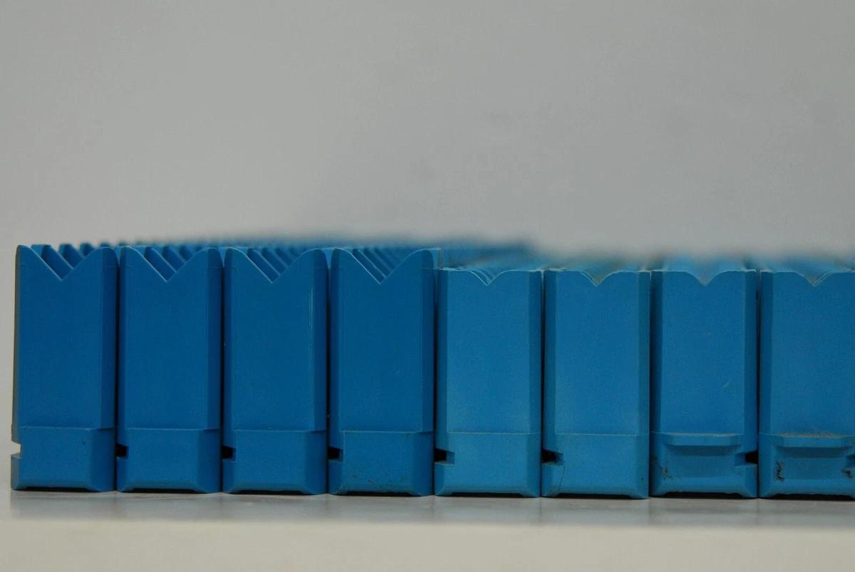 Used Beckman Liquid Scintillation Sample Racks (2x Red, 13x Blue, 9x White) Lot of 24