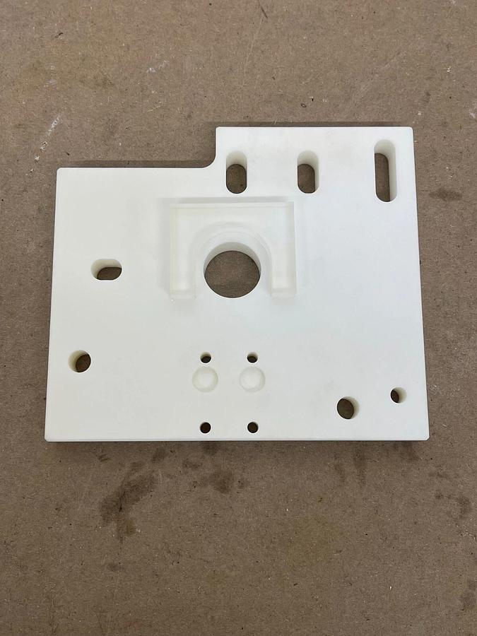 Used Mitsubishi X053C228G52 Ceramic Lower Insulation Plate (DWC200H EDM)