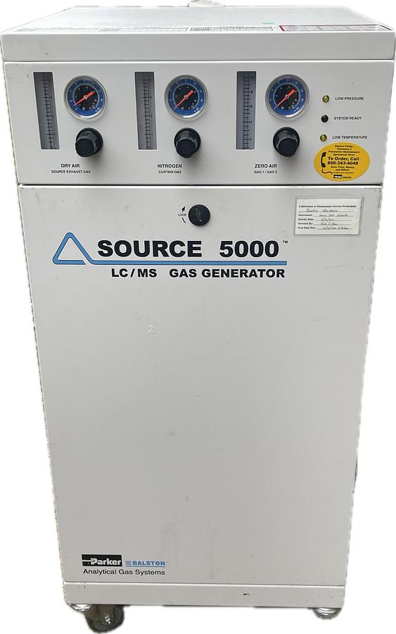 Used Parker Balston Source 5000 LC/MS Gas Generator (LCMS-5000NA Tri-Gas Generator)