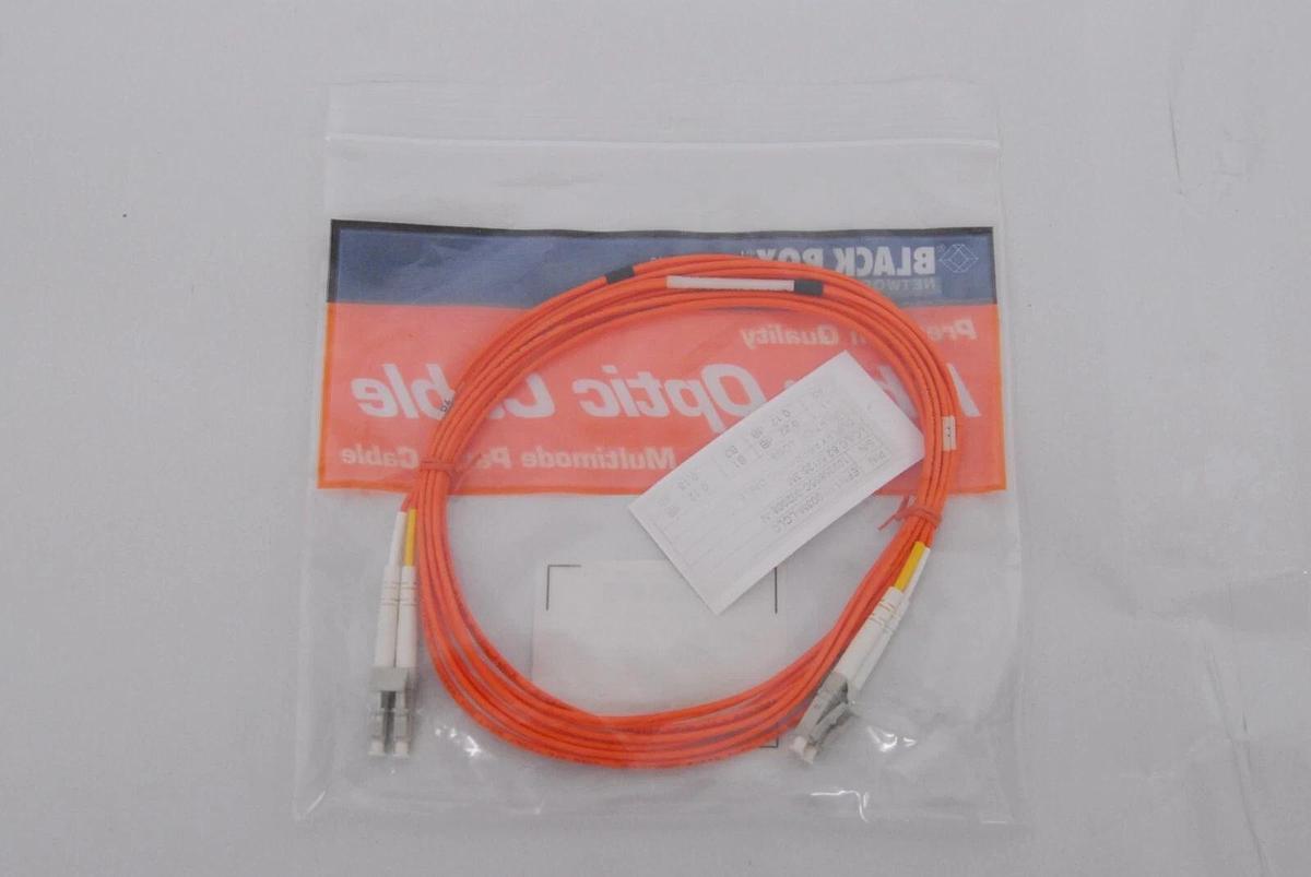Used Black Box EFN110-003M-LCLC Premium Fiber Optic Cable , Duplex, Riser, LC-LC