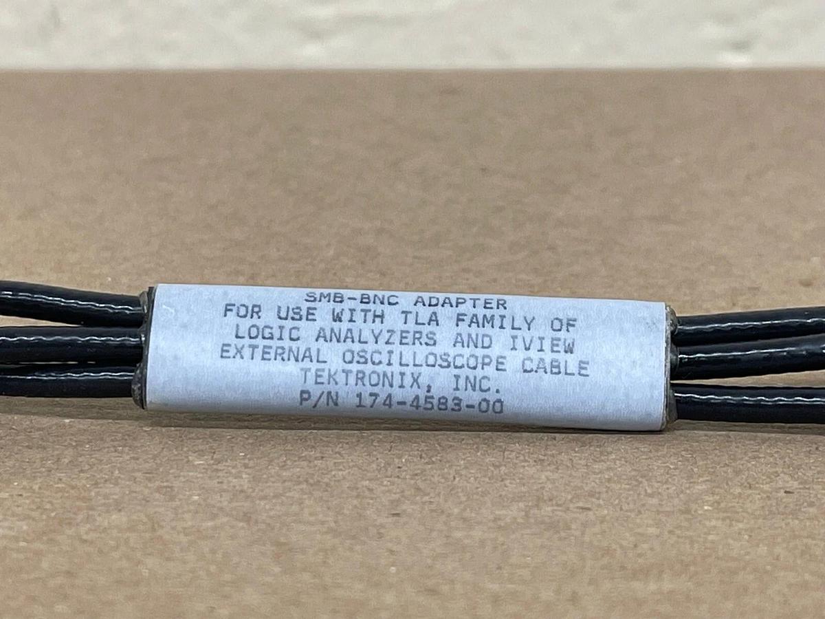 Used SMB-BNC Adapter TEKTRONIX TLA logic Analyzer External iView cable 174-4583-00